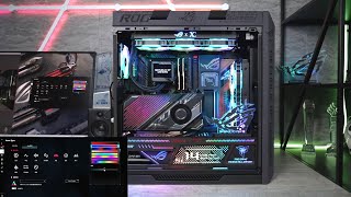 Это компьютер вашей мечты? Полный ROG интегрированный водный холодный компьютер