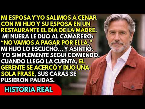 “No pagamos por ella”, dijo mi nuera — cuando llegó la cuenta, sus caras palidecieron 😳