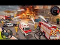 Fire Truck City Rescue Simulator - 911 US Emergency Fire Truck Driving 3D - Android Gameplay