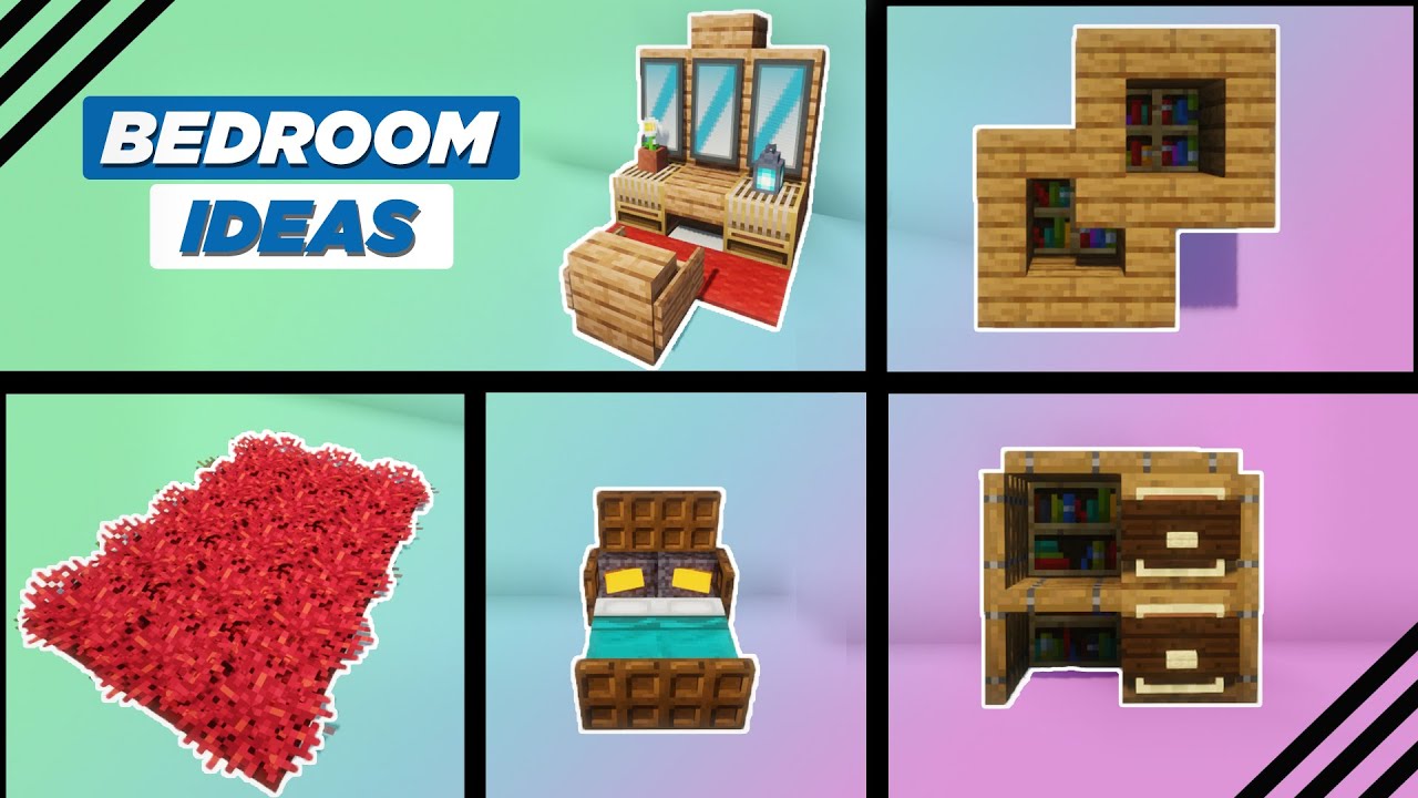 Top 10 BEDROOM DESIGN Ideas In Minecraft 1.16