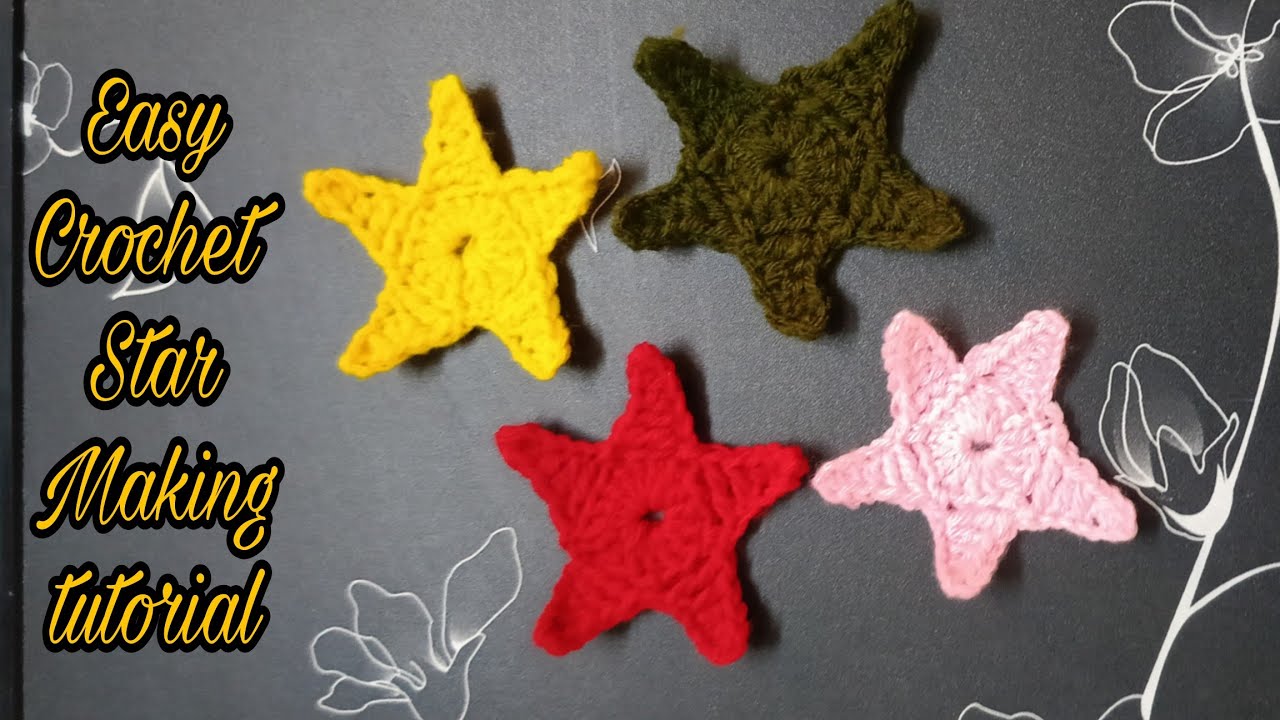 How to Crochet Star || Easy Crochet Star making tutorial || crochet Start making
