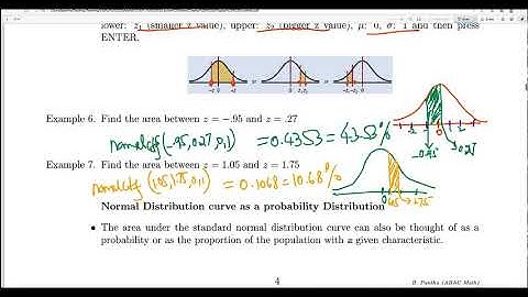 Video 3:  Area under standard normal curve 3