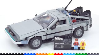LEGO Creator Expert Back to the Future Time Machine 10300 review! All 3 movie DeLorean options