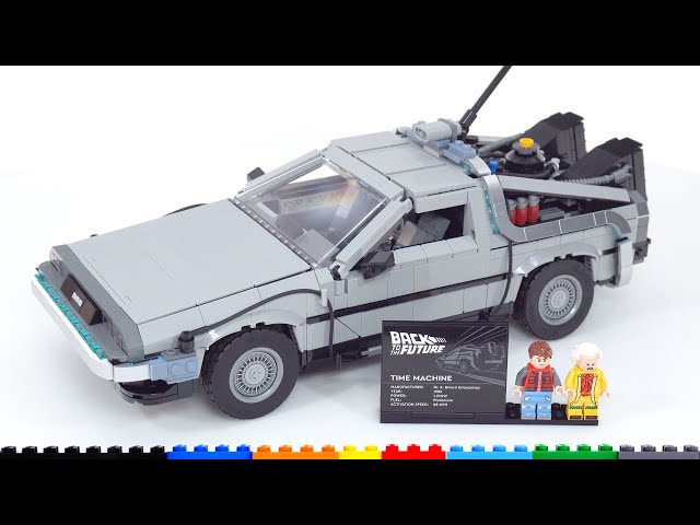 LEGO Icons Back to the Future Time Machine 10300, Model Car Building Kit,  Based on the DeLorean from the Classic Movie 