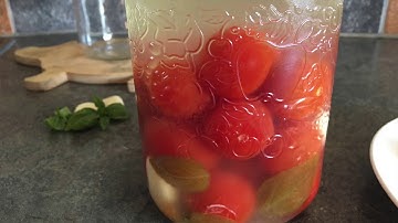 How to ferment tomatoes. Super simple recipe.
