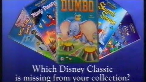Video Release advert for Walt Disney
