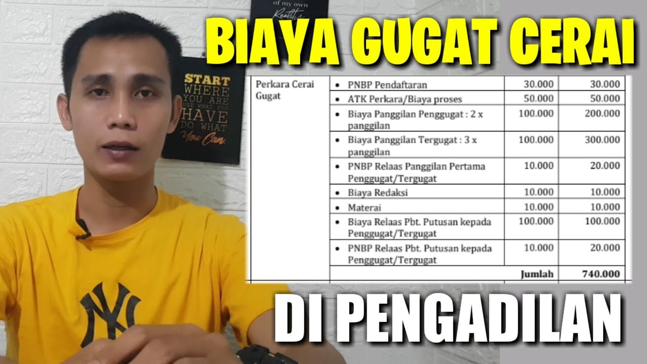 Gugat BIAYA GUGAT CERAI - DI PENGADILAN AGAMA - YouTube