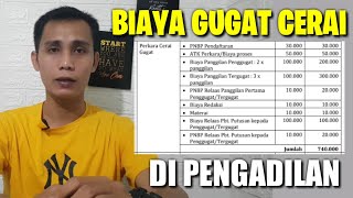 BIAYA GUGAT CERAI - DI PENGADILAN AGAMA