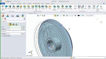 Learn ZW3D and 3D design in 3 hours : Convert 2D data to 3D models (Part 5)