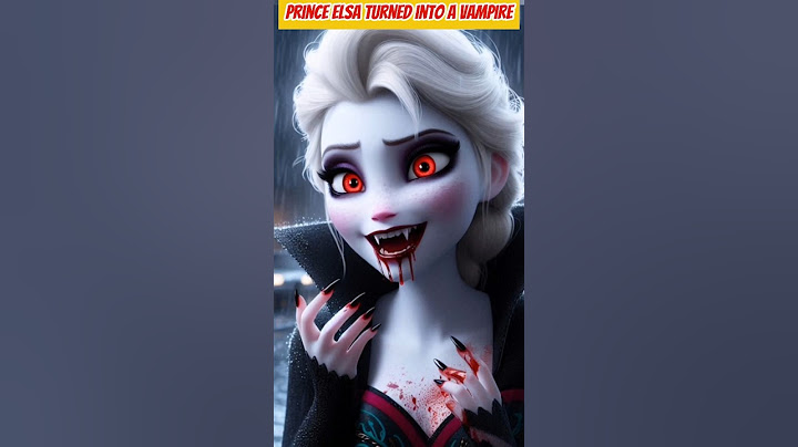 Princess Elsa Transformed Into A Vampire #disney #elsa #cartoon #horrorstories