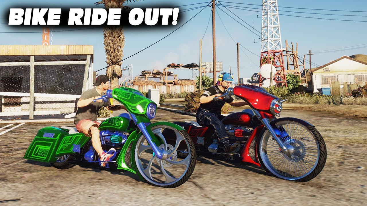 BIG WHEEL HARLEYDAVIDSON BIKE CRUISE! GTA 5 Roleplay OURP YouTube