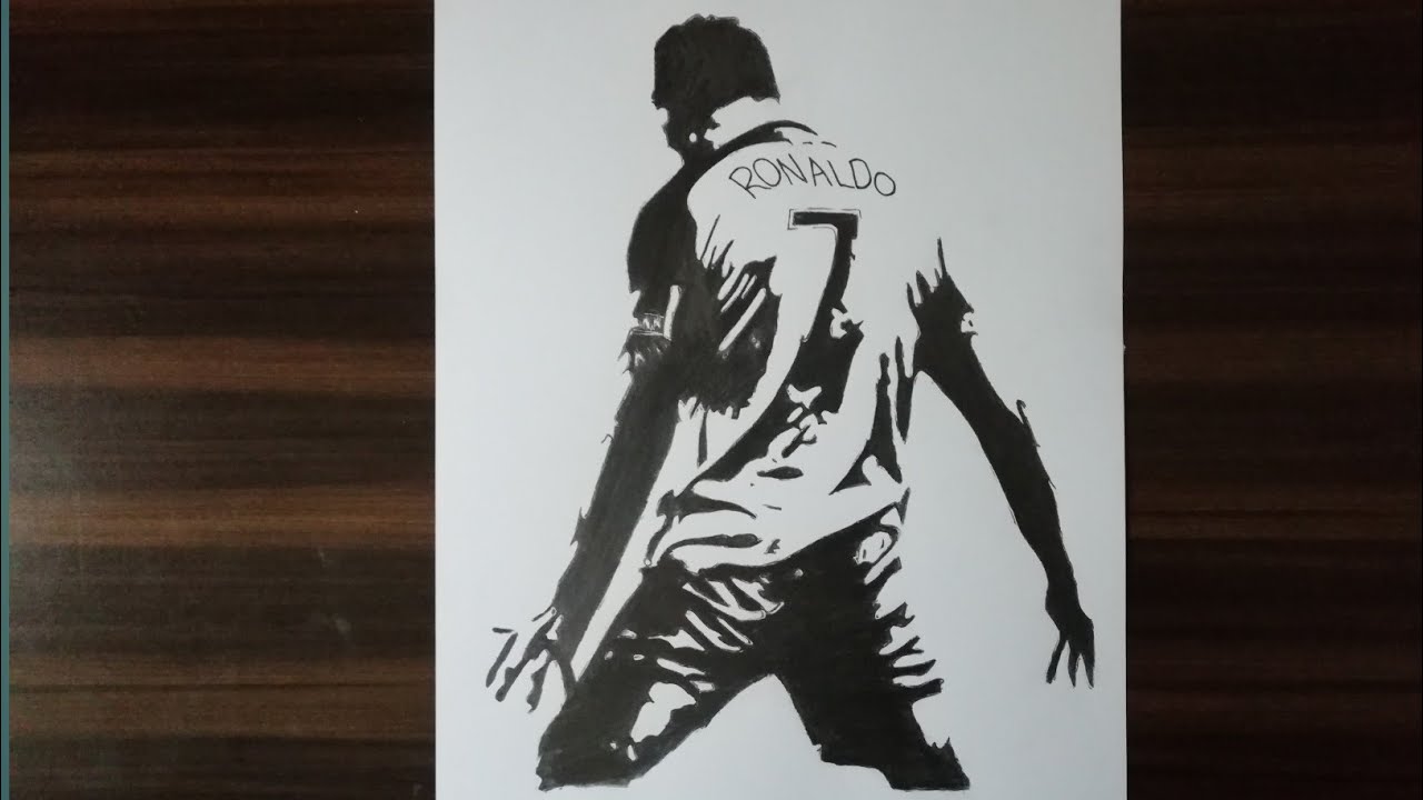 Draw Realistic Cristiano Ronaldo  Ronaldo Drawing  Step By step Easy For  Beginners  drawing  YouTube