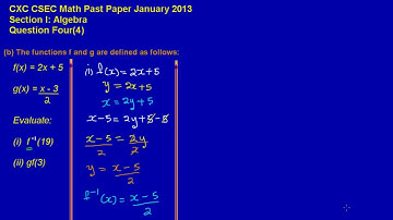 CSEC CXC Maths Past Paper 2 Ques 4b Jan 2013 Exam (Answers)_ by Will EduTech