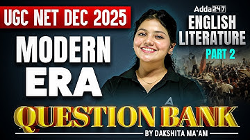 UGC NET English Literature | UGC NET English Modern ERA Question Bank By Dakshita Ma’am