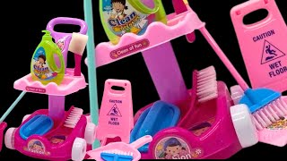 8 Minutes Satisfying with Unboxing Cute Cleaning Cart Toy Review | ASMR Toys