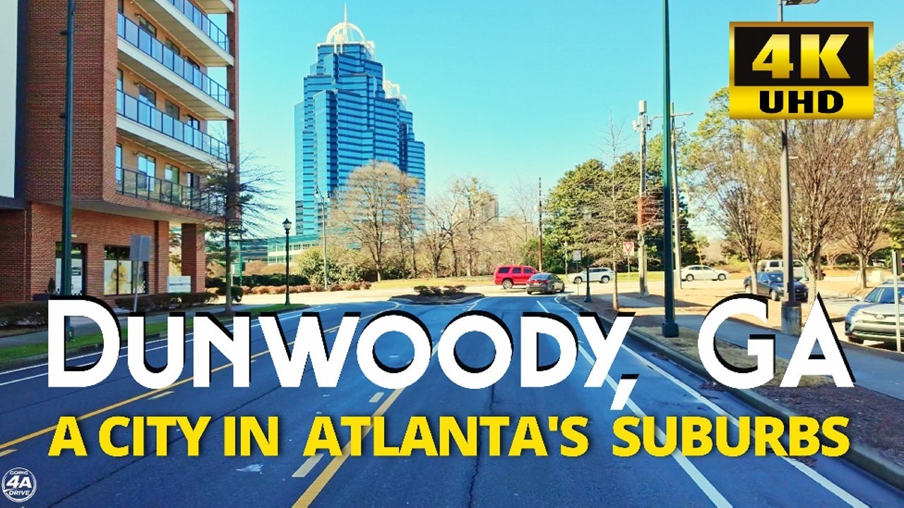 Exploring Dunwoody Georgia - Atlanta's Suburban Streets POV