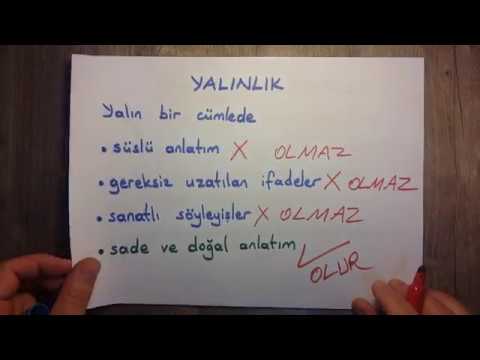 Video: Yalın kelimesinin kısaltması nedir?