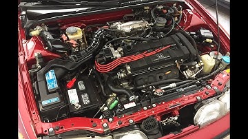 Quick Before & After:  1992 Integra GS Engine Bay Cleanup