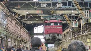【2024/10/19】EF81 136 車体吊上げ横移動