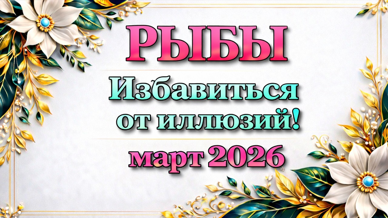 РЫБЫ - ТАРО ПРОГНОЗ на МАРТ 2026 - ПРОГНОЗ РАСКЛАД ТАРО - ГОРОСКОП ОНЛАЙН ГАДАНИЕ