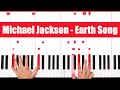 Earth Song Michael Jackson Piano Tutorial - CHORDS
