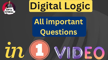Digital Logic || Chapter-wise important questions ||