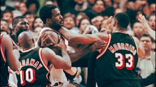 Alonzo Mourning vs Charles Oakley Fight Comp - YouTube