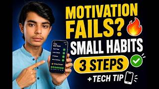 No Motivation to Study? Try Small Habits – 3 Steps + Free Habit Tracking Apps | Ep 11