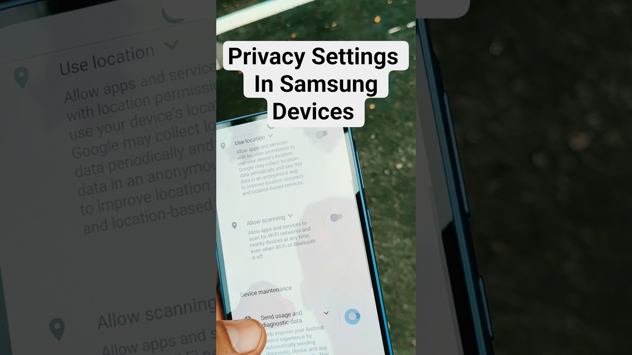 Privacy Settings In Samsung Galaxy A35 
