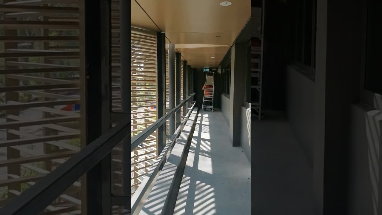 Butterfly screen, West facade, NUS SDE3