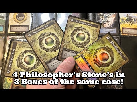 4 Philosopher's Stone's in 3 Sorcery TCG Boxes from the same case