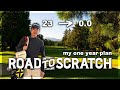 road to scratch as an average golfer | my one year plan