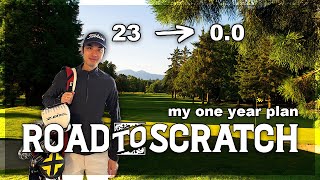 road to scratch as an average golfer | my one year plan