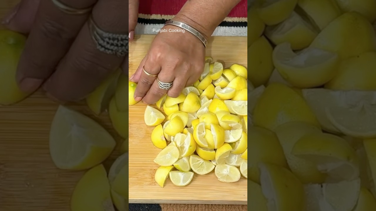 ਖੱਟਾ ਮਿੱਠਾ ਨਿੱਬੂ ਅਚਾਰ❤️ #ytshorts #food #food #reel #youtubeshorts