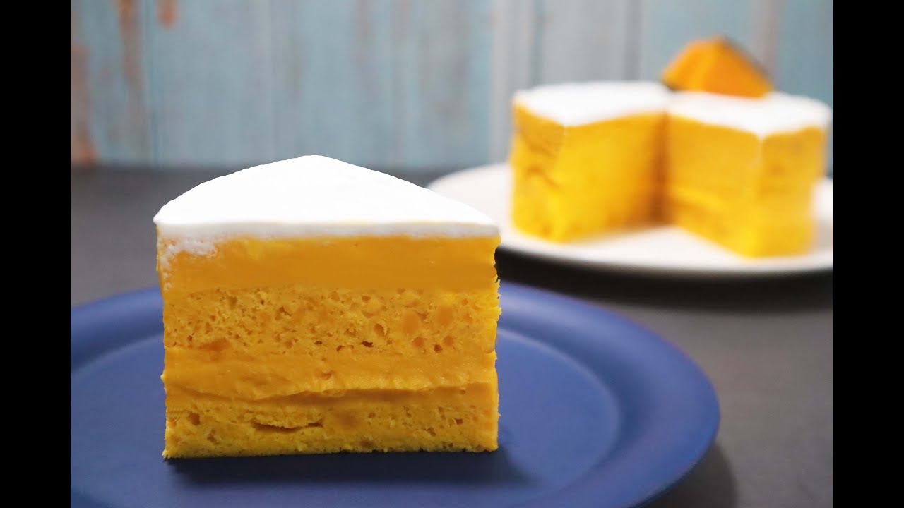 단호박 무스 케이크🍰 / NO오븐! NO밀가루! NO설탕!