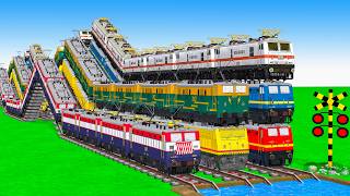 【踏切アニメ】あぶない電車 5 TRAIN THOMAS 2025 🚍 Fumikiri 3D Railroad Crossing Animation #4 #1million