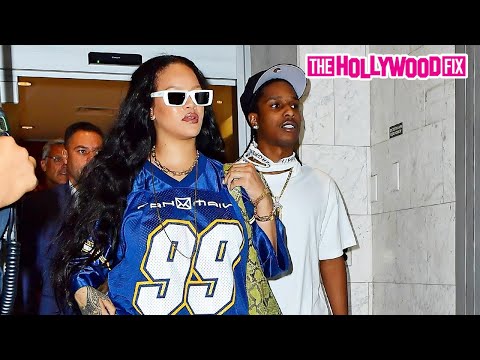 Rihanna & ASAP Rocky Visit The Dentist Before Getting Ambushed By Candy Kids Outside The Studio