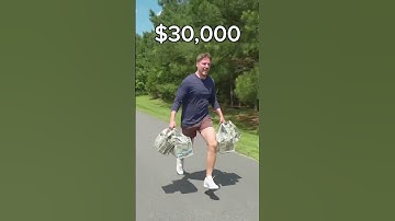 Sprinting With more and more money #funny #mrbeast #challenge #sprinting #money #trending #youtube