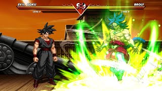 EVIL GOKU vs BROLY - Highest Level Awesome Fight!