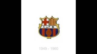 Barcelona logo history 1899 - 2016