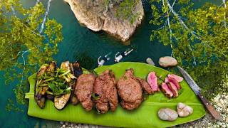 We Found a Hidden River Paradise… and Cooked the Perfect Steak 4k