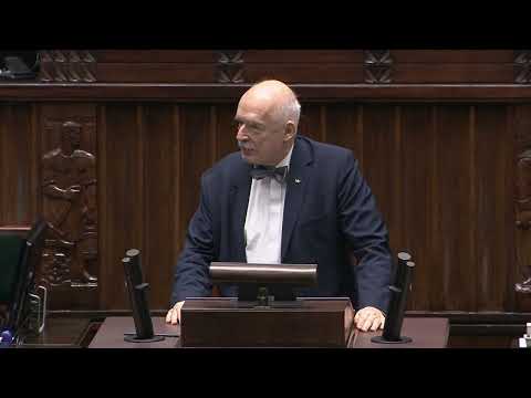 Janusz Korwin-Mikke: rząd udaje rząd prawicowy!