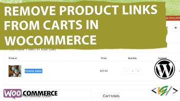 How to Remove Product Links from Cart Page in WooCommerce | Delete Cart Item Permalink