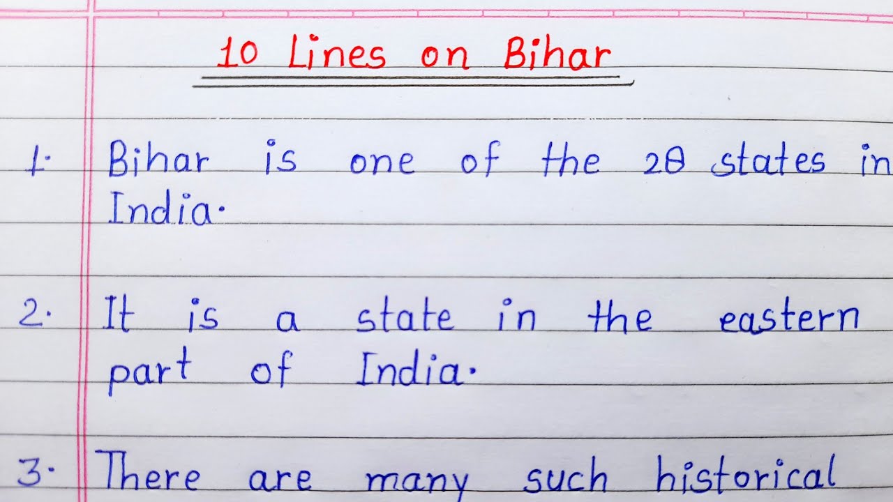 short essay on bihar in english