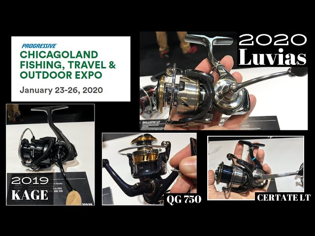 2020 Chicago Fishing Expo: Daiwa Booth (2020 Luvias, QZ 750, Kage LT,  Emcast BR LT) 