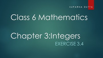Class 6 Mathematics Chapter 3 Ex 3.4