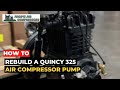 How To Rebuild a Quincy 325 Air Compressor Pump - Tutorial Video