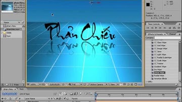 Học After Effect từ A-Z Bài 4.2:Thao tác 3 Chiều-Biên tập tiêu đề "Phản Chiếu"