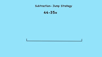Subtraction- Jump Strategy