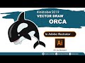 DRAW VECTOR ART ORCA IN ADOBE ILLUSTRATOR download premium version original top rating star